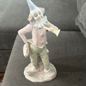 Porcelain Clown Figurine with Pastel Colors